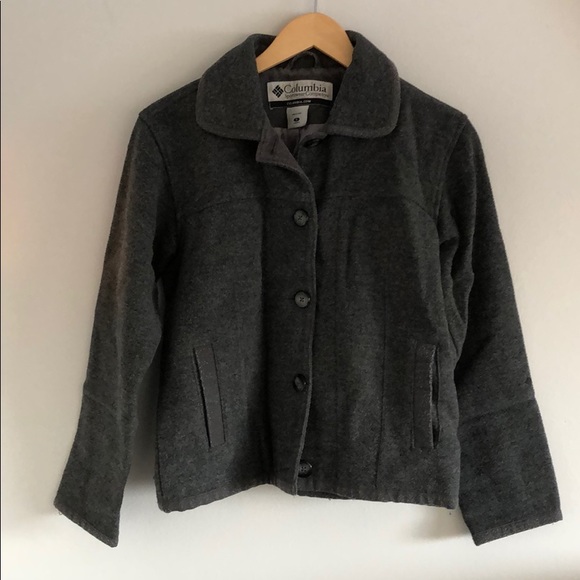 Columbia Wool Button up Bomber Jacket - Picture 2 of 4